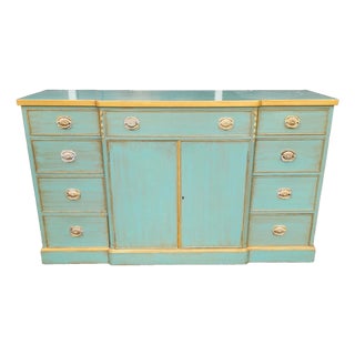Antique Irwin French Country Buffet Sideboard Bar For Sale