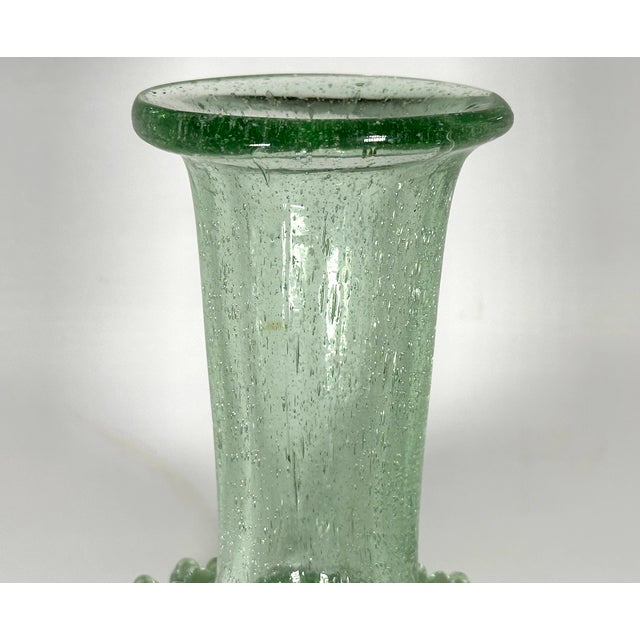 Rare & Original MCM Empoli Art Glass Vase for your consideration. The vase is on the larger size, measuring approx. 12 3/4...