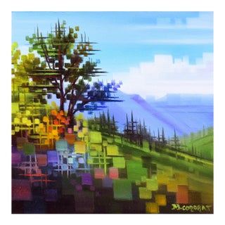 A Colorful Afternoon by Michelle Condrat | Oil on Board Mountain Landscape For Sale
