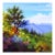 A Colorful Afternoon by Michelle Condrat | Oil on Board Mountain Landscape For Sale