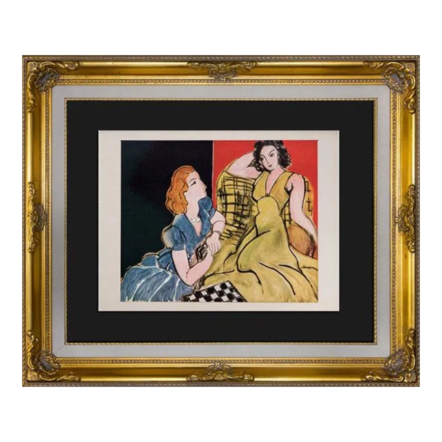 Henri Matisse Limited Signed “ La Conversation" Lithograph W/Frame For Sale