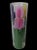 Vintage Original Hand Painted Floral Cylindrical Glass Vase Signed by the Artist 10.5" Tall by 3.5" Wide Vase will be...