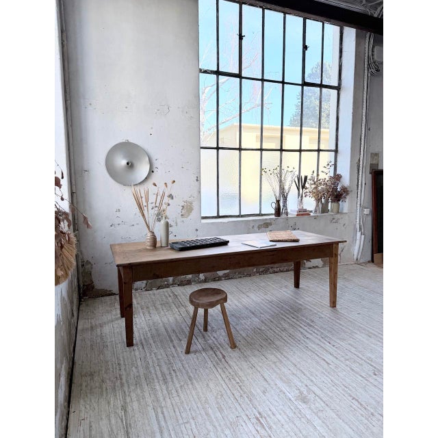 Vintage Farmhouse Table in Oak, 1950s For Sale - Image 3 of 18