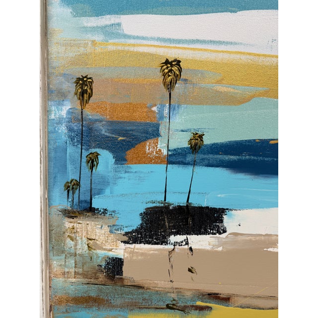 Steve Adam Abstract Palm Series #0509 Original Painting, Signed For Sale - Image 4 of 12