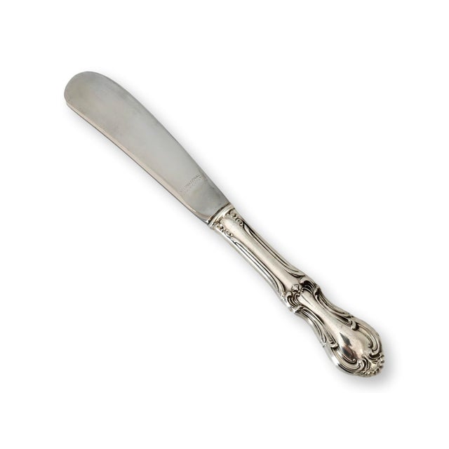 Traditional Mid 20th Century Sterling Silver ‘Joan of Arc’ Butter Knife For Sale - Image 3 of 4