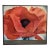 Georgia O'Keefle Red Poppy Original Museum Poster New York 1980s, Framed For Sale