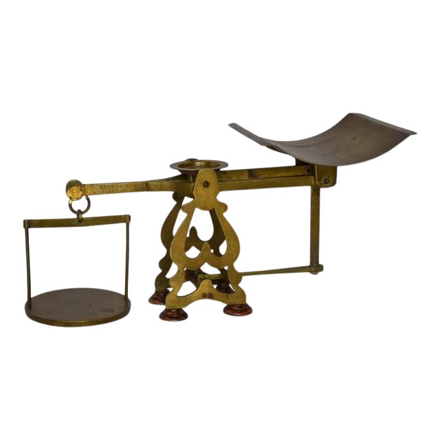 Brass Scale W/Weights For Sale