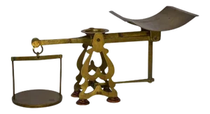 Brass Scale W/Weights