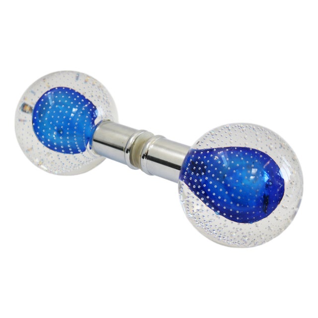 Murano Glass Push and Pull Door Handle from Seguso, Italy, 1960s For Sale