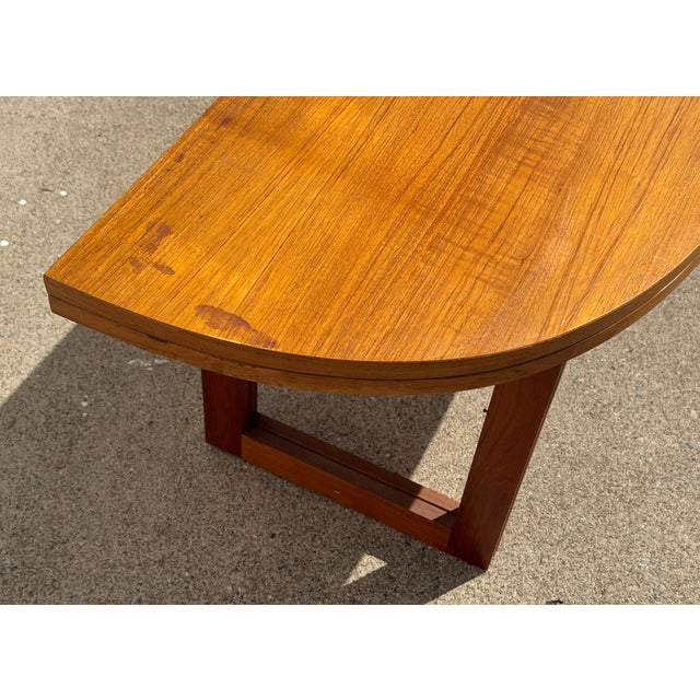 Mid-Century Modern Danish Beni Mobler Teak Mixed Wood Folding Coffee Table For Sale In San Diego - Image 6 of 13