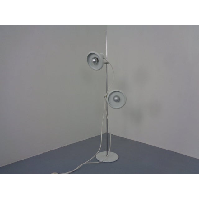 Silver Adjustable Optima Floor Lamp by Hans Due for Fog & Mørup, Denmark, 1960s For Sale - Image 8 of 18