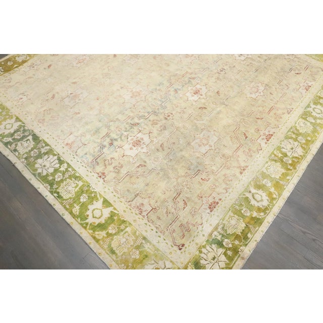 Late 19th Century Square 19th Century Agra Carpet - 8'5" x 8'8" For Sale - Image 5 of 9