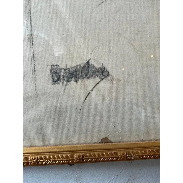 1890s Pencil Drawing of Nude Woman For Sale - Image 11 of 12
