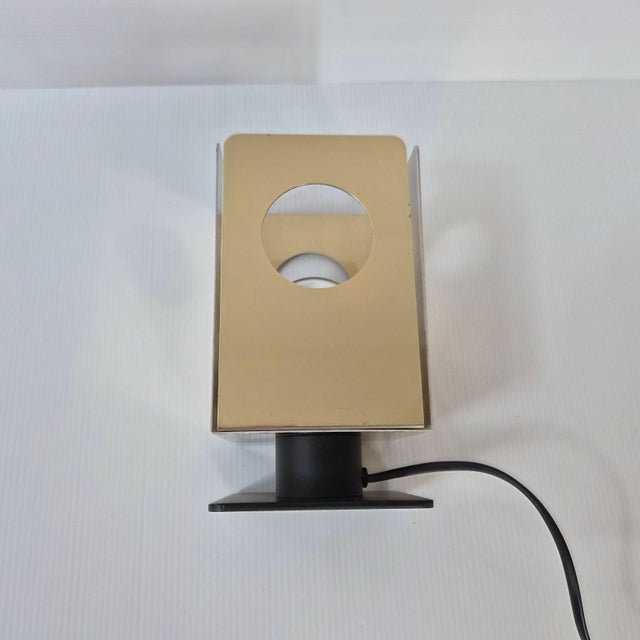 Vintage Gold-Plated Metal Table Lamp, 1960s For Sale - Image 10 of 16