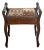 1930s Velvet-Top Wood Storage Stool For Sale