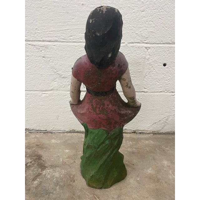 1950s 1950s Mid-Century "Bashful Betty" Cast Stone Sculpture — Reclaimed New Orleans Estate For Sale - Image 5 of 7