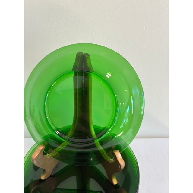 Vintage Emerald Green Glass Bowls - Set of 11 For Sale - Image 11 of 11