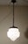 Art Deco Opaline Pate de Verre Chandelier with Relief Decorations, 1920s For Sale - Image 15 of 17