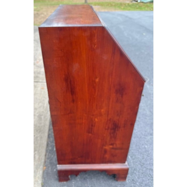 Wood Handsome Maple Antique American Chippendale Desk 18Th Century For Sale - Image 7 of 10