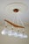 1960s Swedish Teak and Glass Four Light Hanging Lamp, 1960s For Sale - Image 5 of 13