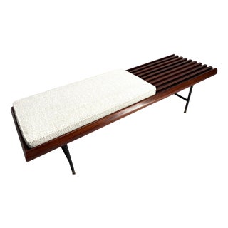 Mid-Century Italian Wooden Bench attributed to Dassi, 1950s For Sale