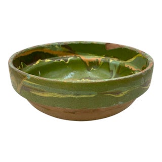 Vintage Hungarian Folk Art Decorative Bowl For Sale