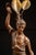 Antique Art Nouveau German Spelter Blacksmith Lamp For Sale - Image 4 of 8