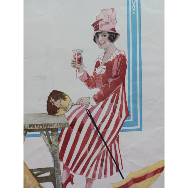 Antique vintage Coca-Cola ad "After the Walk" original ad 1915 --model for 1990's Collectible Barbie and print This rare...