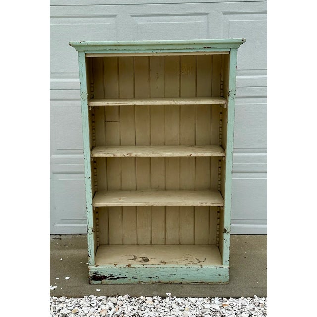 Shabby Chic 1940s Vintage Painted Cabinet For Sale - Image 3 of 13