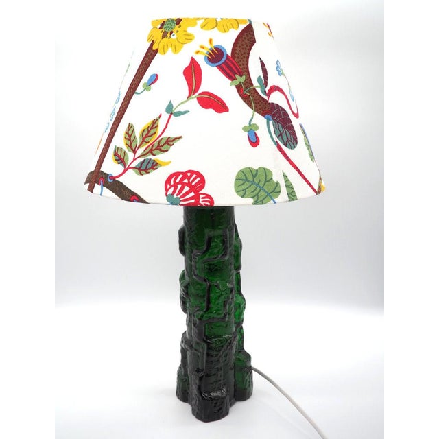 Mid-Century Modern Glass Table Lamp by Paul Kedelv for Reijmyre, Sweden, 1960s For Sale - Image 3 of 15