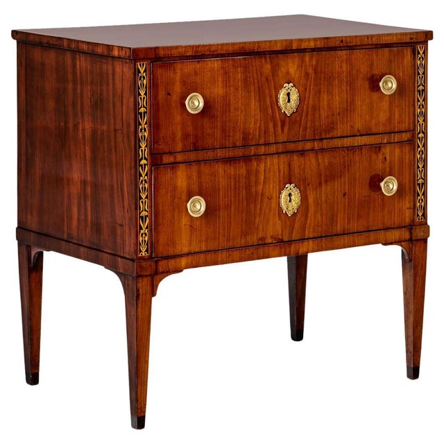 Brown Neoclassical Chest of Drawers, early 19th Century For Sale - Image 8 of 12