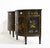 Black Mid Century French Chinoiserie Leather Top DemiLune Commode - A Pair For Sale - Image 8 of 14