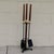 Mid 20th Century Wrought Iron, Brass and Wood Fireplace Tools by Seymour Manufacturing For Sale In Cincinnati - Image 6 of 9