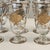 1960s Set of 8 24k Gold Encrusted Crystal Liqueur Footed Mini Tumbler Glasses Barware Set For Sale - Image 11 of 13