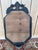 Wood Napoleon III Venetian Octagonal Mirror with Engraved Beveled Glass For Sale - Image 7 of 8