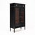 French Petite French Louis XVI Style Ebonized Mahogany Vitrine For Sale - Image 3 of 9