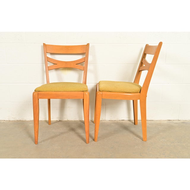 Heywood Wakefield Mid-Century Modern Solid Maple Dining Chairs, Set of Six For Sale - Image 10 of 13