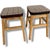 Mid-Century Stools in Oak with Tweed Upholstered Seats, Set of 2 For Sale - Image 4 of 9