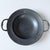 A handsome matched pair of antique-style European pewter tableware comprising a substantial two-handled porringer or broth...