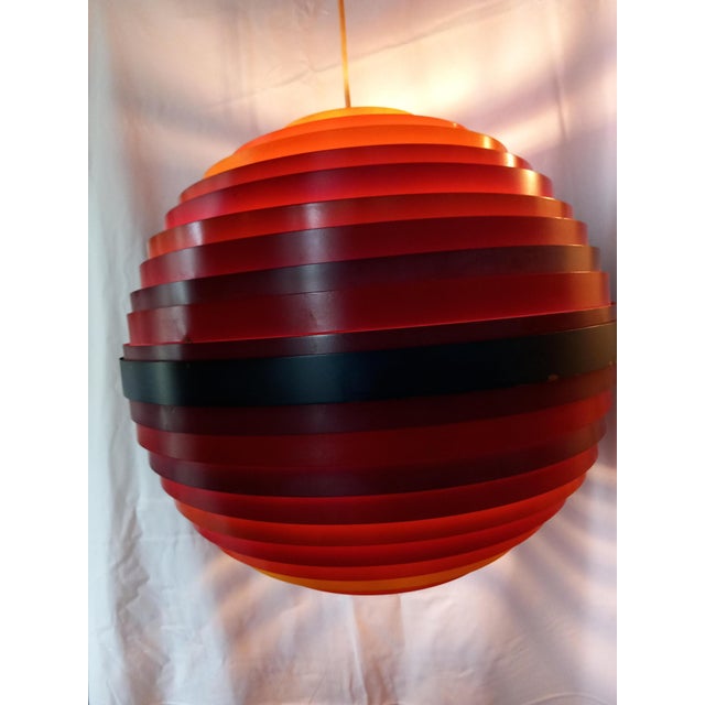 Metal Suspension Lamp by Wilhelm Vest for Vest Leuchten Austria For Sale - Image 7 of 9