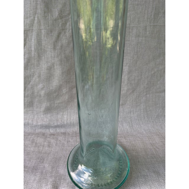 Extra Tall Vintage Italian Glass Pasta Spaghetti Jar With Cork Top For Sale - Image 4 of 14