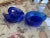 Vintage Blue Glass Swan on Nest Lidded Dish by Heisey For Sale - Image 4 of 4