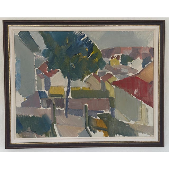 Alex Öberg, Silent Geometry, 1950s, Oil on Canvas, Framed For Sale - Image 11 of 11