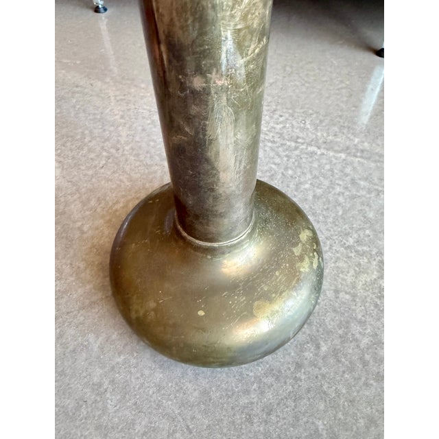 1960s Paolo Marini Laras Padova Brass Bud Vases Mid-Century Modern Italian Design Set For Sale - Image 10 of 14