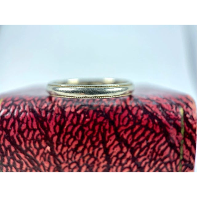 Metal 1930s Vintage Art Deco Jr Wood Wedding Band, w.c.h. To m.m.m., Size 5.5 For Sale - Image 7 of 7