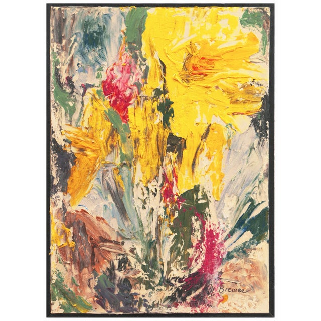 Signed lower right, 'M.S. Bremer' for Marlene Bremer (German-American, 1937-2018); additionally titled, verso, 'Spring...
