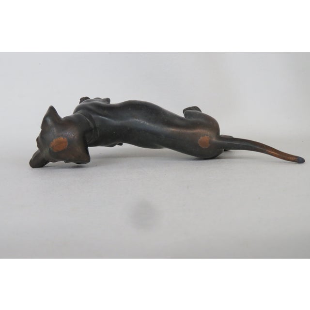 Metal Buxtehude Dachshund Metal Dog Standing Figurine 4703b For Sale - Image 7 of 11
