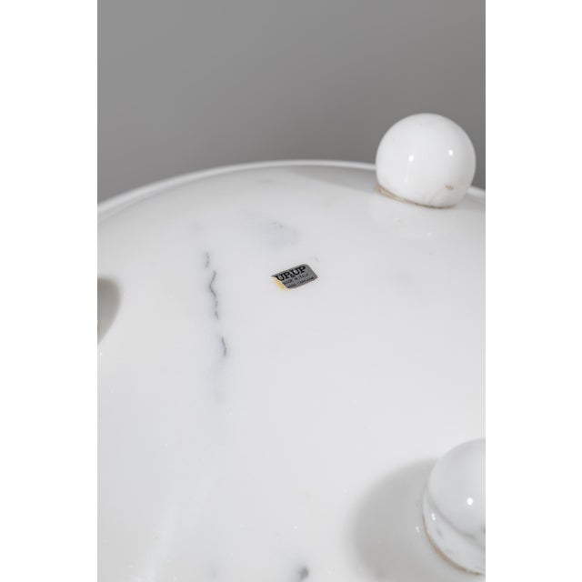 Mid-Century Modern White Carrara Marble Fruit Bowl by Sergio Asti for Up&Up 1970s For Sale - Image 3 of 9