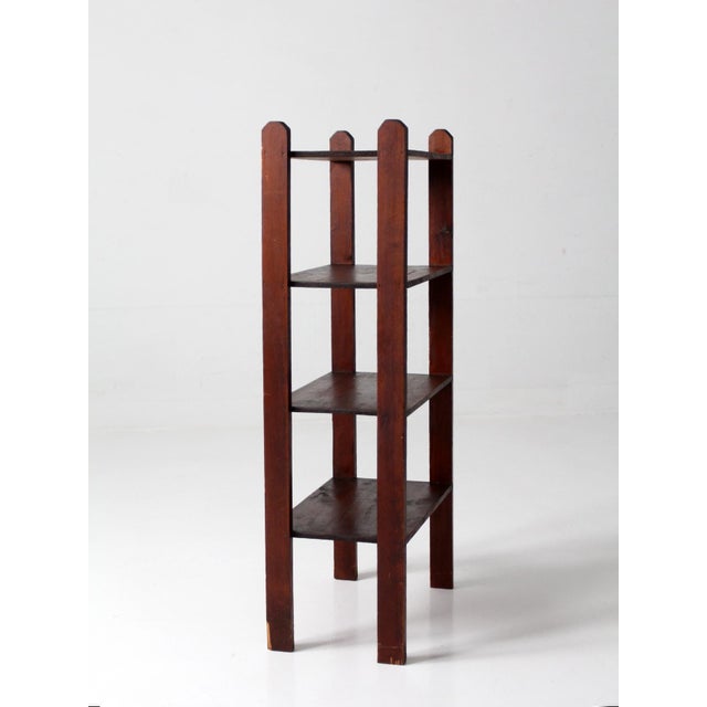 Early 20th Century Antique Wood Etagere Shelf For Sale - Image 5 of 9