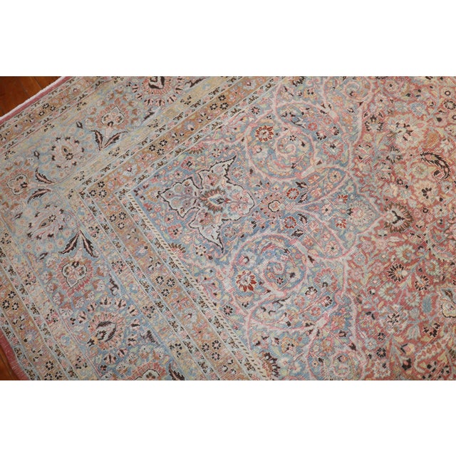 Antique Zabihi Collection Persian Meshed Carpet For Sale - Image 10 of 12